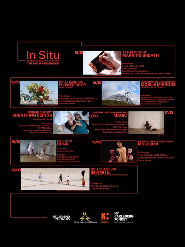 In Situ, Performance as Exhibition, Philippine Edition All Set for October 15-26