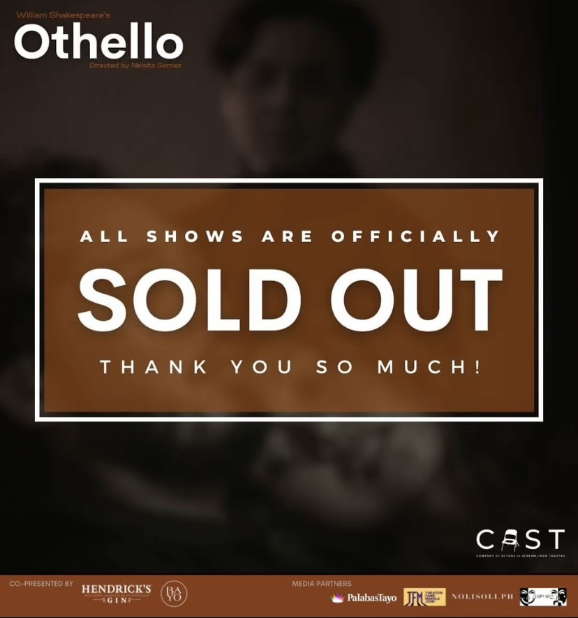 Othello: CAST's Sold Out Run of the Shakespeare Classic Begins Oct 4